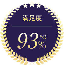 満足度93%